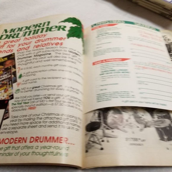 Jan. 1988 Modern Drummer Mag Phil Gould Richie Morales Neil Peart back - Picture 5 of 7
